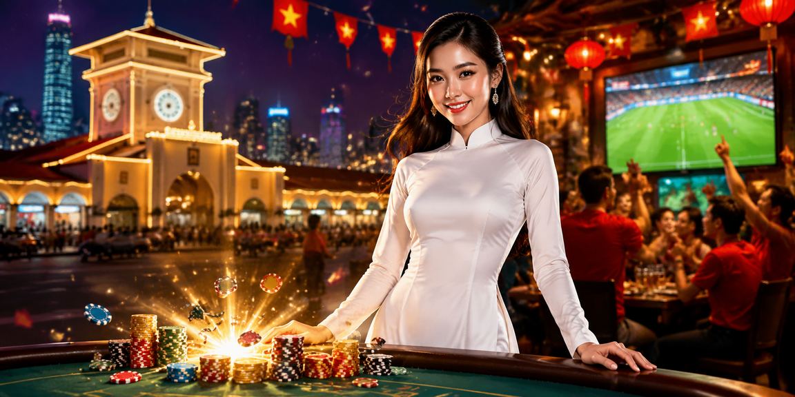 Người dùng tại TP.HCM trải nghiệm nền tảng casino và cá cược acb8 trên di động với trang phục áo dài truyền thống
