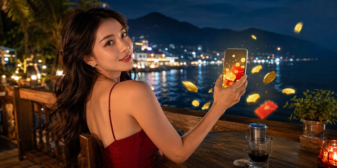Người dùng Việt Nam xem thông tin cá cược thể thao trực tuyến trên điện thoại buổi tối